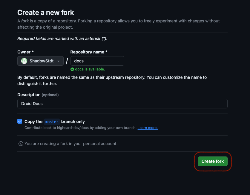 fork submit